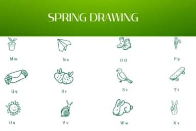 Spring Drawing by Heartcraft Atelier — Dingbats Font — thumbnail 3