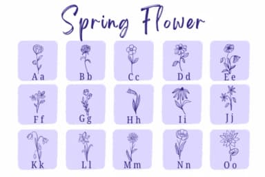 Spring Flower by Suphitchaya — Dingbats Font — thumbnail 2