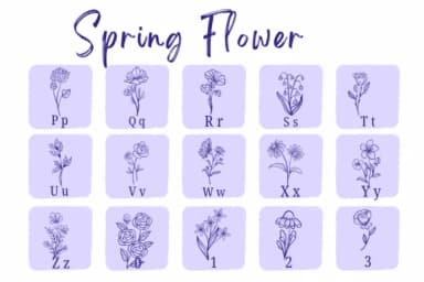 Spring Flower by Suphitchaya — Dingbats Font — thumbnail 3