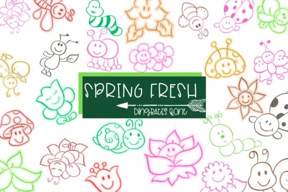 Spring Fresh by Sirinart — Dingbats Font