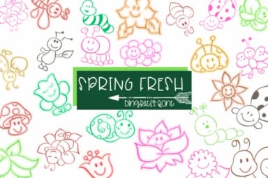 Spring Fresh by Sirinart — Dingbats Font — thumbnail 1