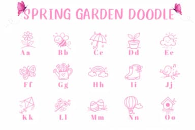 Spring Garden Doodle by CHANOK — Dingbats Font — thumbnail 2