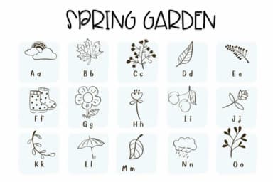 Spring Garden by Sirinart — Dingbats Font — thumbnail 2