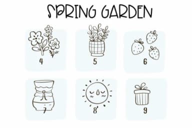 Spring Garden by Sirinart — Dingbats Font — thumbnail 4