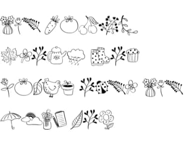 Spring Garden by Sirinart — Dingbats Font — thumbnail 8