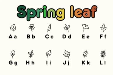 Spring Leaf by Chonada — Dingbats Font — thumbnail 2