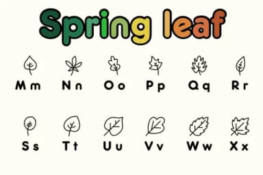 Spring Leaf by Chonada — Dingbats Font — thumbnail 3