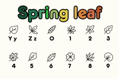 Spring Leaf by Chonada — Dingbats Font — thumbnail 4