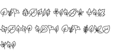 Spring Leaf by Chonada — Dingbats Font — thumbnail 8