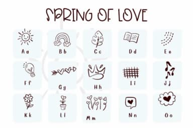 Spring of Love by Sirinart — Dingbats Font — thumbnail 2