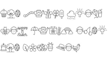 Spring Parade by IngingDigitalArt — Dingbats Font — thumbnail 7