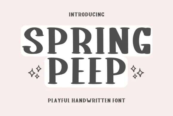 Spring Peep by Letterayu — Slab Serif Font