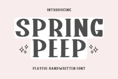 Spring Peep by Letterayu — Slab Serif Font — thumbnail 1