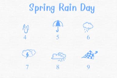 Spring Rain Day by Nongyao — Dingbats Font — thumbnail 4