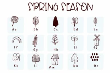 Spring Season by Sirinart — Dingbats Font — thumbnail 2
