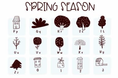 Spring Season by Sirinart — Dingbats Font — thumbnail 3