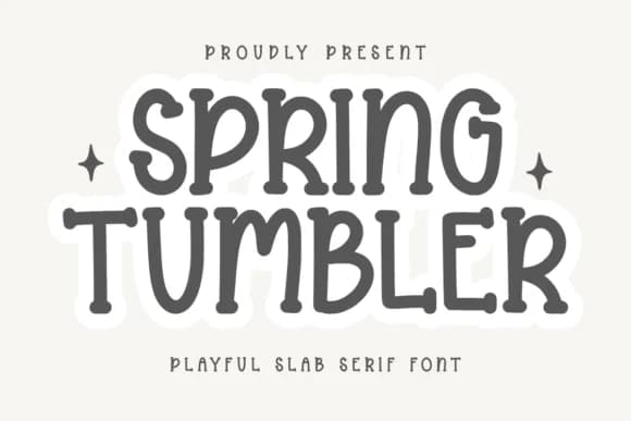 Spring Tumbler by CraftedType Studio — Slab Serif Font