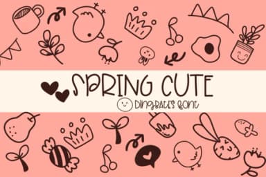 Springcute by Sirinart — Dingbats Font — thumbnail 1