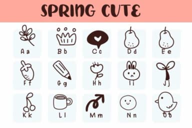 Springcute by Sirinart — Dingbats Font — thumbnail 2