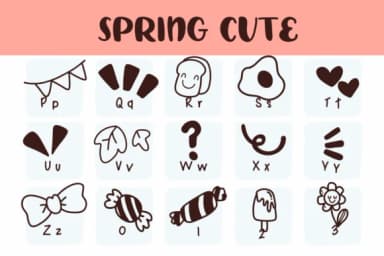 Springcute by Sirinart — Dingbats Font — thumbnail 3
