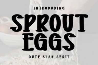 Sprout Eggs by Letterayu — Slab Serif Font — thumbnail 1