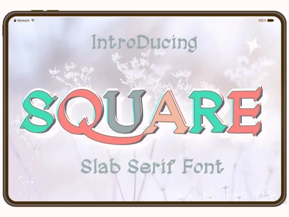 Square by Pukka De — Slab Serif Font