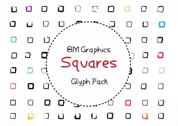 BM Graphics - Squares by GraphicsBam Fonts — Dingbats Font