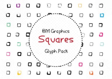 BM Graphics - Squares by GraphicsBam Fonts — Dingbats Font — thumbnail 1