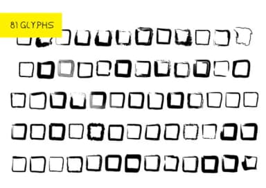 BM Graphics - Squares by GraphicsBam Fonts — Dingbats Font — thumbnail 2