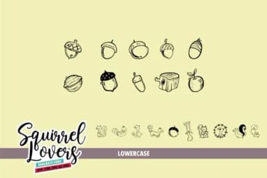 Squirrel Lover by onoborgol — Dingbats Font — thumbnail 4