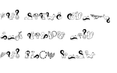 Squirrel Lover by onoborgol — Dingbats Font — thumbnail 7