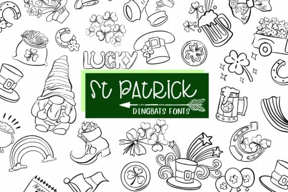 St Patrick by Sirinart — Dingbats Font