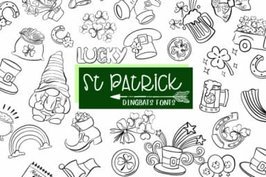 St Patrick by Sirinart — Dingbats Font — thumbnail 1