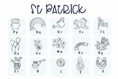 St Patrick by Sirinart — Dingbats Font — thumbnail 3