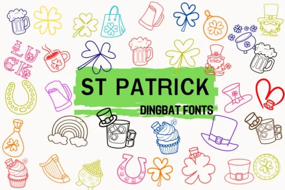 St Patrick by Petal Pixels — Dingbats Font
