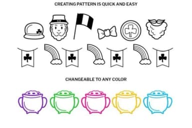 St Patrick Doodle by digitalplannerland — Dingbats Font — thumbnail 3