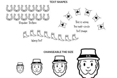 St Patrick Doodle by digitalplannerland — Dingbats Font — thumbnail 4