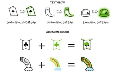 St Patrick Doodle by digitalplannerland — Dingbats Font — thumbnail 5