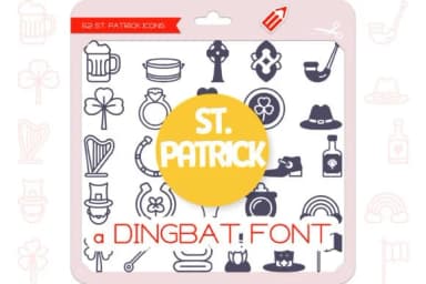 St. Patrick Icons by WADLEN — Dingbats Font — thumbnail 1