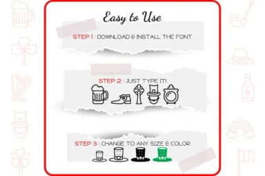 St. Patrick Icons by WADLEN — Dingbats Font — thumbnail 4