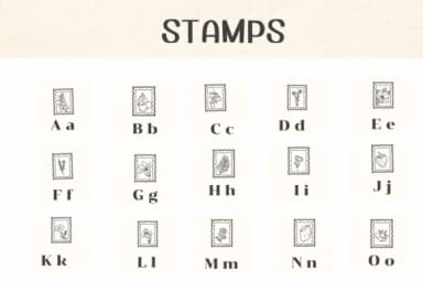 Stamps by Ketsarin — Dingbats Font — thumbnail 2