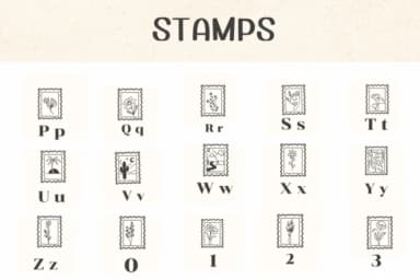 Stamps by Ketsarin — Dingbats Font — thumbnail 3