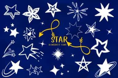 Star by CHANOK — Dingbats Font — thumbnail 1