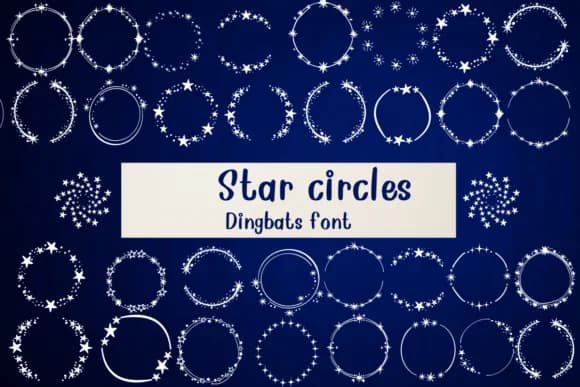 Star Circles by Nongyao — Dingbats Font