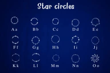 Star Circles by Nongyao — Dingbats Font — thumbnail 2