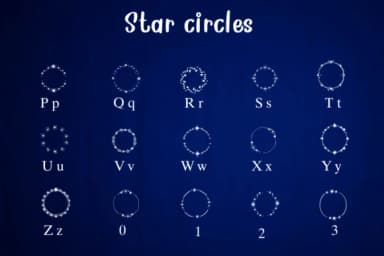 Star Circles by Nongyao — Dingbats Font — thumbnail 3