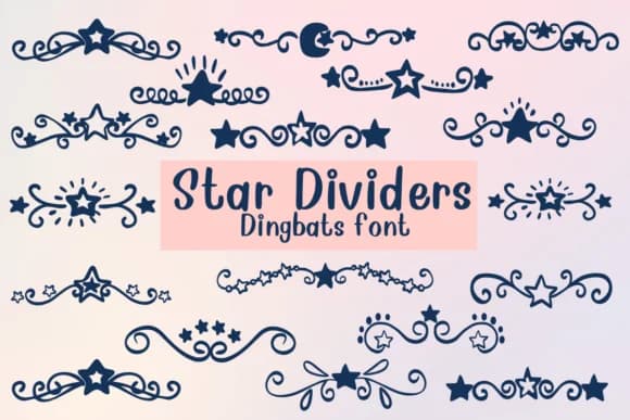 Star Dividers by Nongyao — Dingbats Font