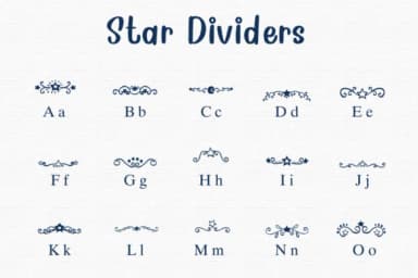 Star Dividers by Nongyao — Dingbats Font — thumbnail 2