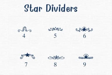 Star Dividers by Nongyao — Dingbats Font — thumbnail 4