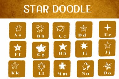Star Doodle by Ketsarin — Dingbats Font — thumbnail 2